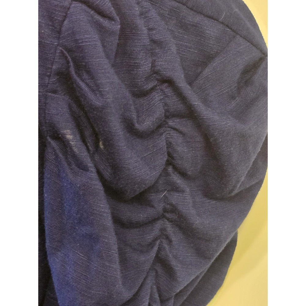 STYLE & CO Cotton T-Shirt Tee Cinched Sleeves Blue Sheer Size XL - Picture 3 of 6